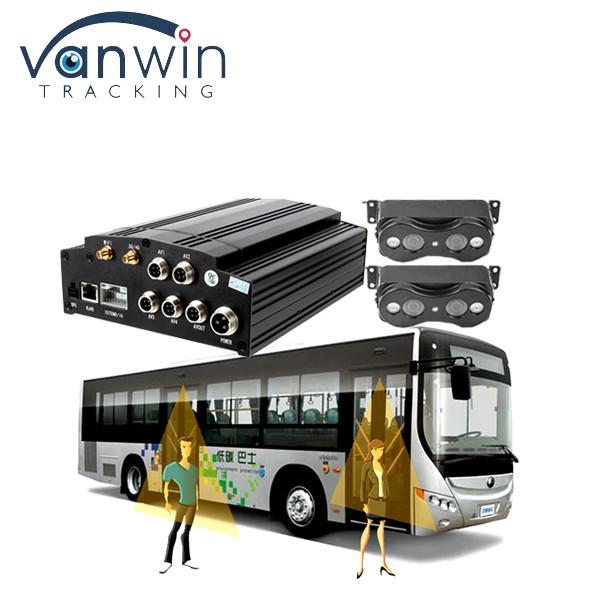 8CH 1080P Compteur de passagers MDVR avec 2 personnes Compteur pour 2 portes Bus système de comptage de passagers de bus haute précision