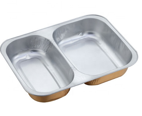 FDA Rectangular Airline Food Aluminium Takeaway Containers