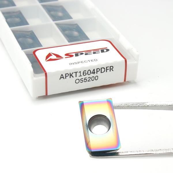 Speed APKT1604PDFR 10pcs Polished/DLC Coated Aluminum Carbide Inserts for Metalworking