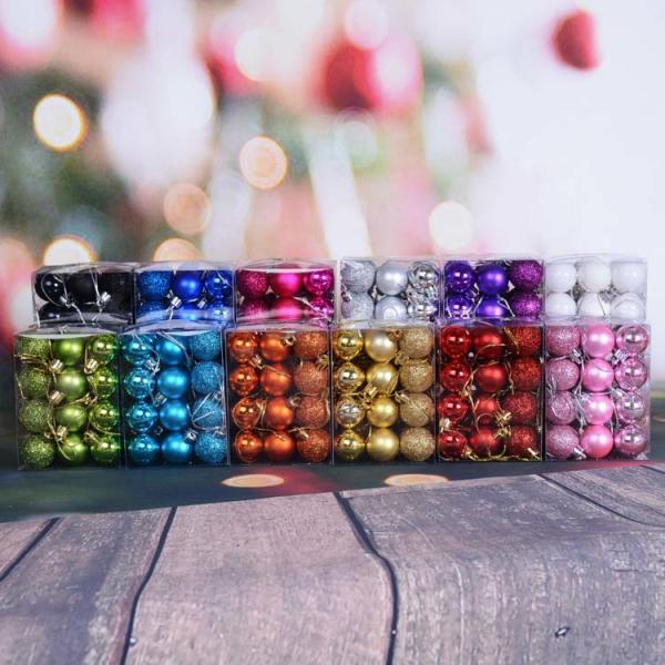 SGS 	3cm To 10cm Colored Christmas Balls Holiday Home Decor