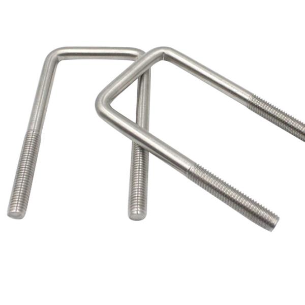 Anti Rust A2-70 A4-80 316 Stainless Steel Square U Bolts Bright Finish