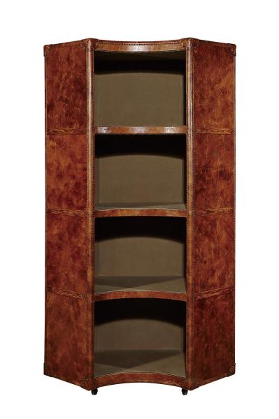 living room Home Office Bookcase Genuine Leather Coner Plywood Frame With Trundles