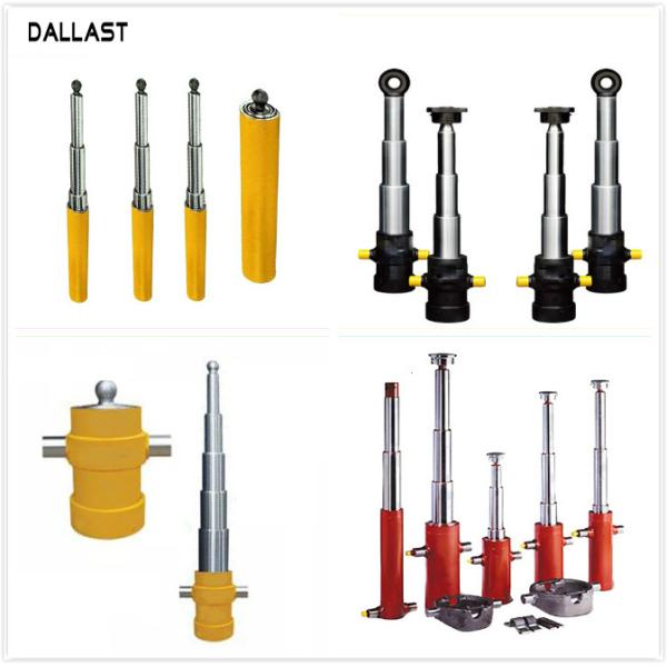 Single Acting Telescopic Welded Hydraulic Cylinders for Agricultural Dump Truck