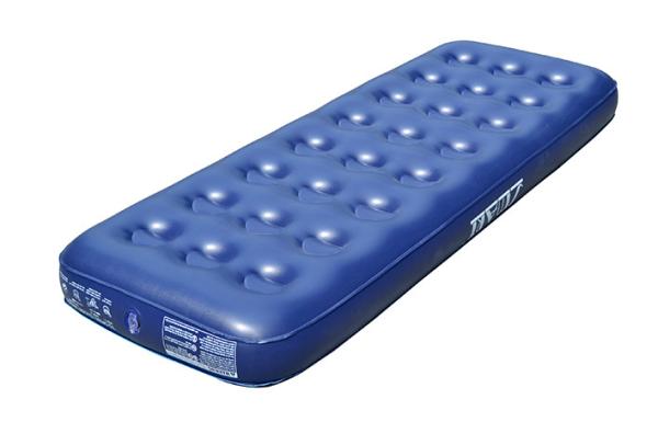 Single Flocked Air Bed Inflatable mattress flocked top PVC sides and bottom  Sturdy vinyl construction
