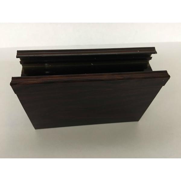 Профили черного финиша Брауна деревянного алюминиевые сильно носят - сопротивление