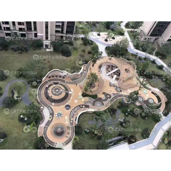 Полы из ультрафиолетоустойчивой резины для общества / жилого комплекса / парка