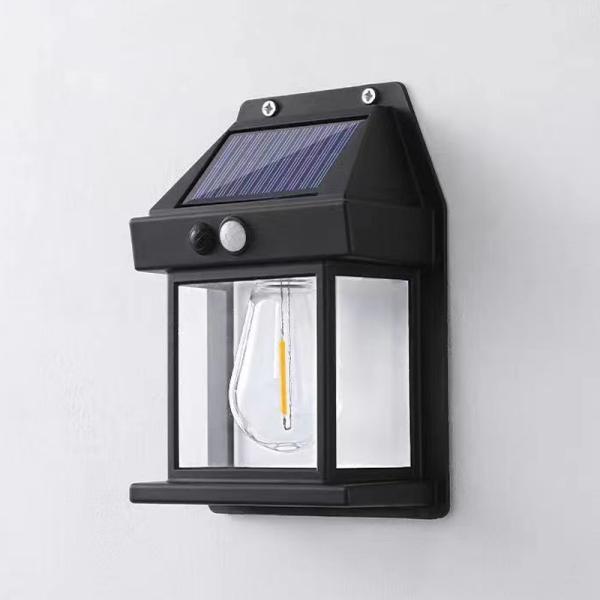 Double Light Source Adjustable Solar Charging Wall Led Light with 8m Sensing Distance