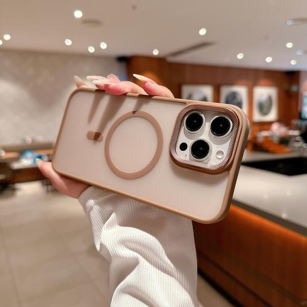 Slim Magsafe Phone Case Shockproof Hard PC Phone Case Translucent