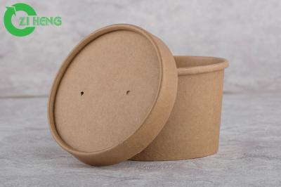 Disposable Hot Drinks Kraft Paper Cups 26 Oz Taking Away With Customer ' S Logo