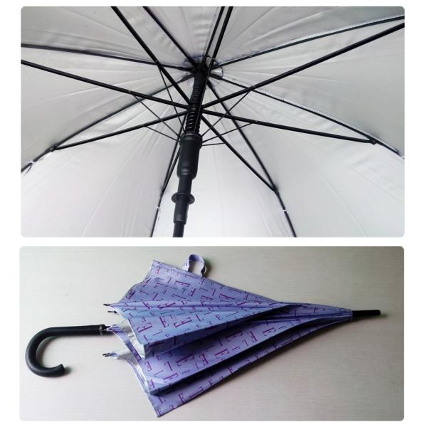 Parapluies protégeant du vent droits de golf de pongé ouvert automatique