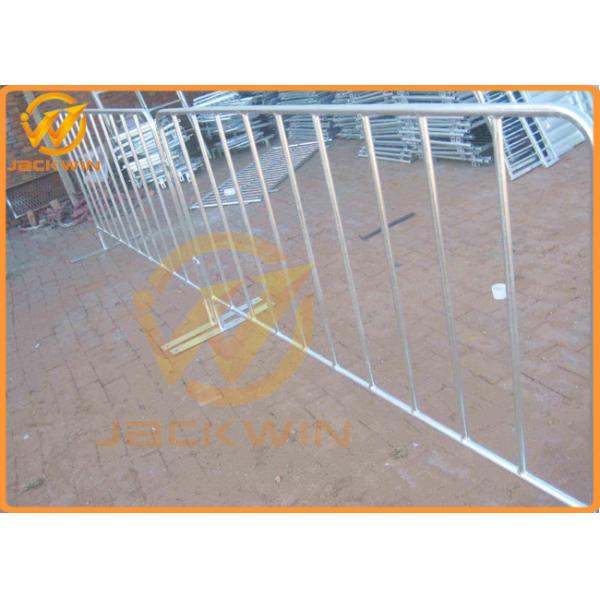 Hot - Dipped Galvanised Flat Feet Traffic Metal Crowd Control Pedestrian Barrier