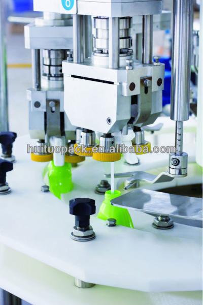 Do disparador giratório automático do pulverizador de Huituo capsulador tampando da máquina para o líquido de limpeza da cozinha, do vidro e do toalete