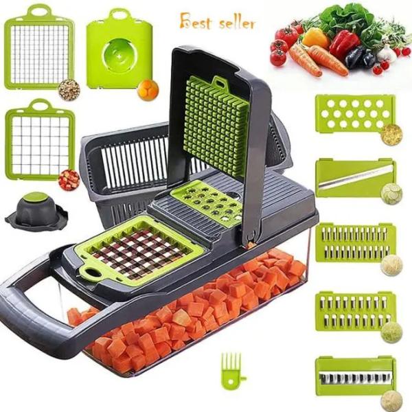 15 in 1 Multifunctional Vegetable Chopper Home Kitchen Manual Chopper with Custom Logo