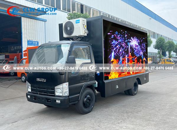 ISUZU 3D Naked Eye Billboard Caminhão de publicidade LED móvel com ar condicionado