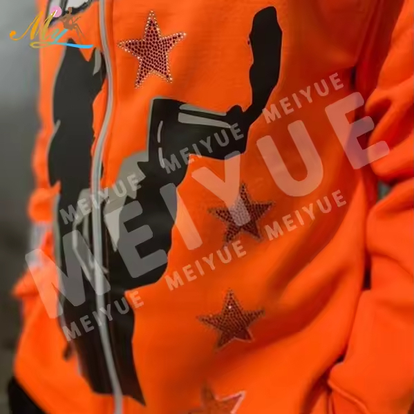 Vêtements Fabricant Custom Fashion Rugestones Full Face Face Hoodie Custom Logo Men Hip Hop Surdimension Full Face Hoodie