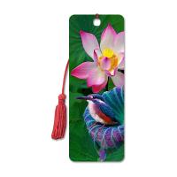 High Definition 3D Lenticular Bookmark 6 x 12 cm 4 Colors Customized