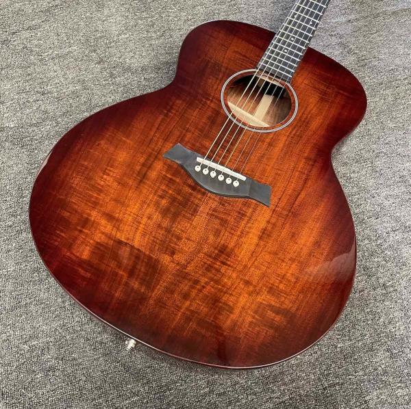 Custom 43 Inch KOA Wood Jumbo Acoustic Guitar with BB Band Electronic