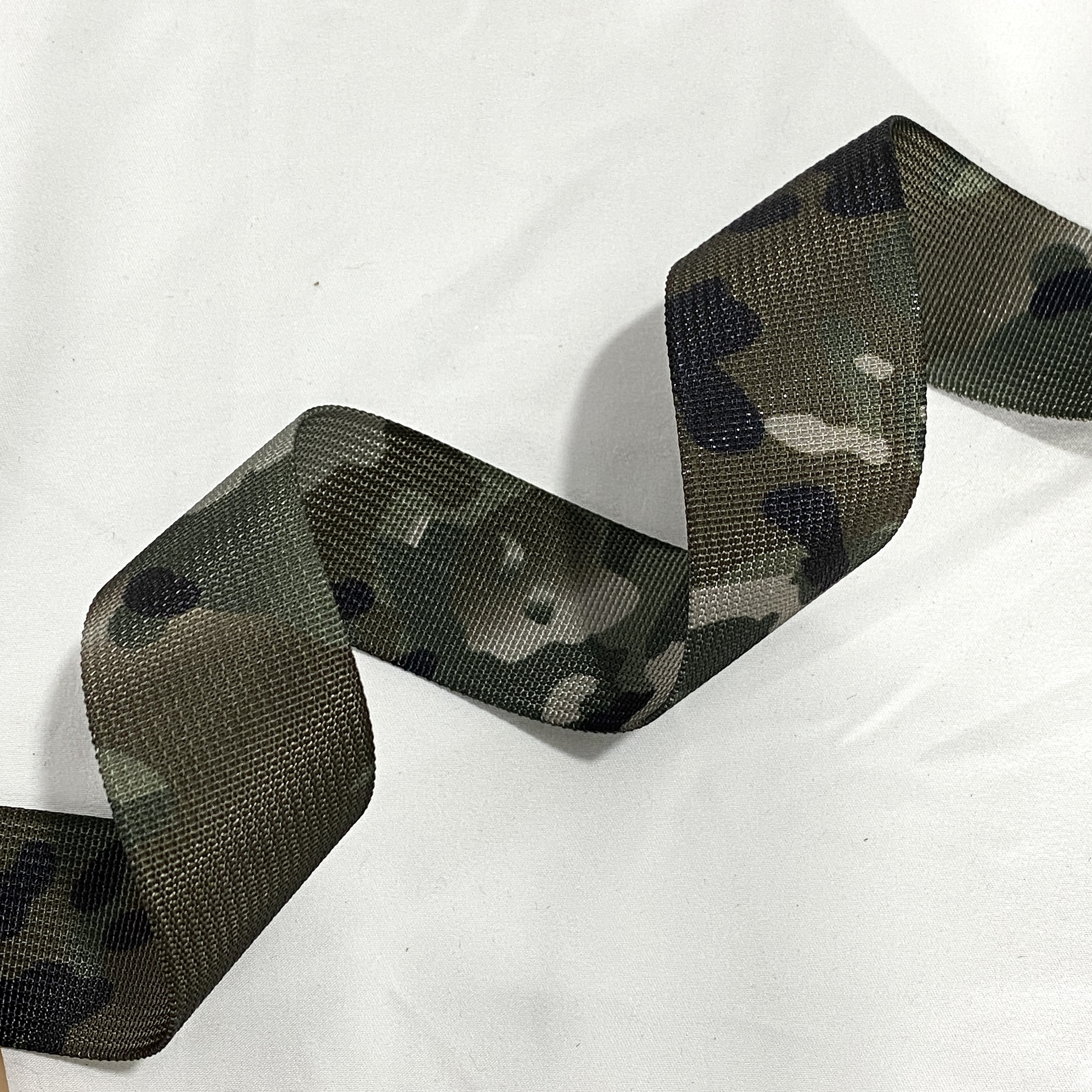 Camouflage Polyester webbing Camouflage Outdoor supplies Backpack belt Tactical clothing