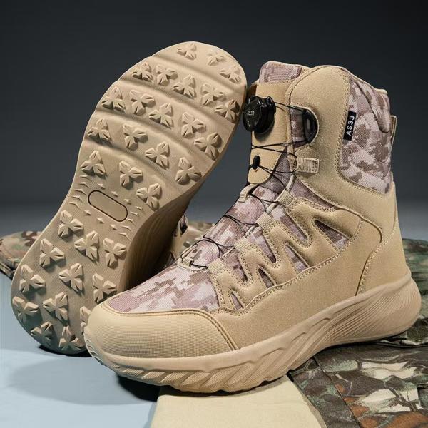 Steel Toe Tactical Military Boots Unisex Waterproof Desert Boots For Hiking Outdoor Exploration