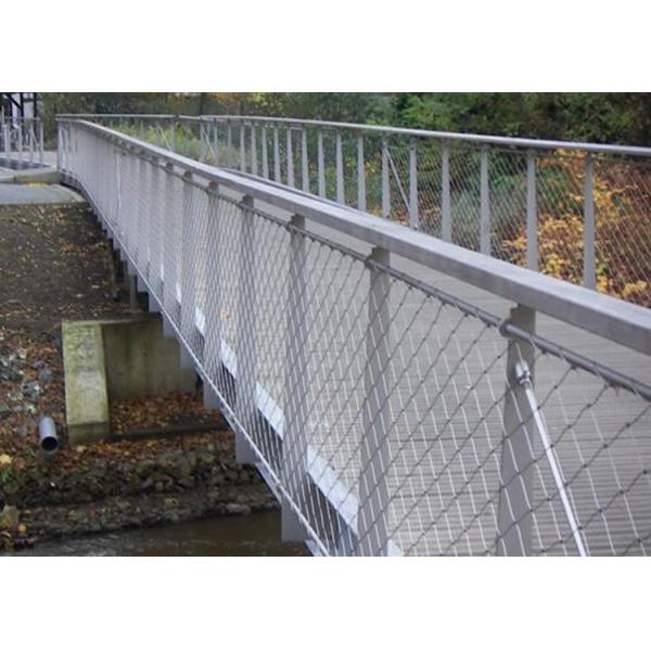 Stainless Steel Rope Mesh For Water Pollution Control Mesh Soft Fall Protection Mesh