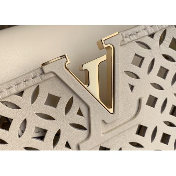 Hollow Out Womens Luxury Handbag , Snakeskin Off White Crossbody Bag