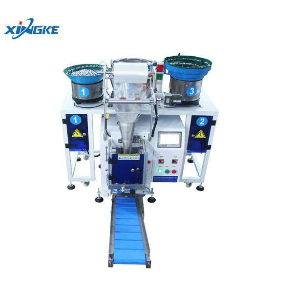 High Accuracy Vibrating screw nails bolt wire nail fastener hardware Counting Packing Machine bagging box machine