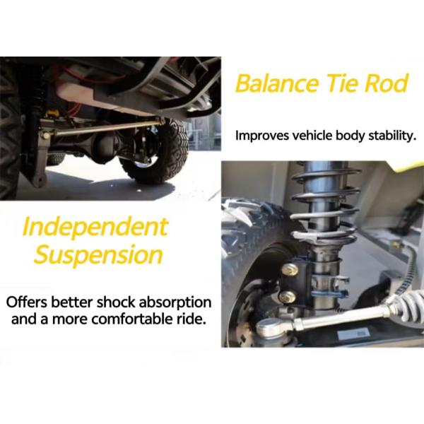 6 Seats Electric Lifted Golf Cart With Lead-acid Battery 8-10 Hours Charge Time 110V AC To DC 48V 20A Smart On-board Charger