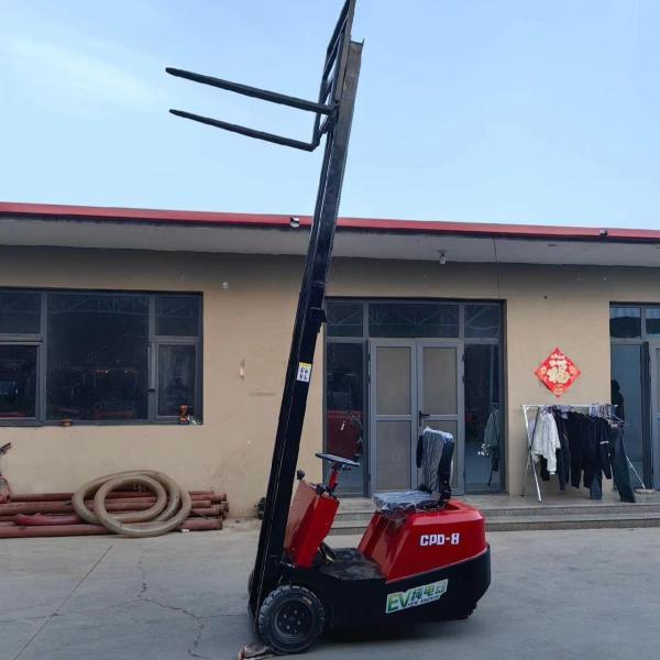Solid Tire Battery Operated Forklift 2 Ton Lifting 6m 2.5m Turning Radius Sit Down Electric Forklift