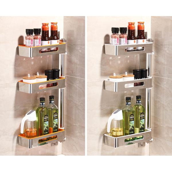 Multipurpose Wall Mounted Kitchen Shelf For Condiment Bottle