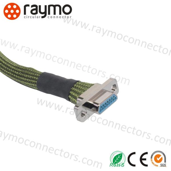 Connecteur de la série J30J 9 broches 500VAC alliage de cuivre plaqué or