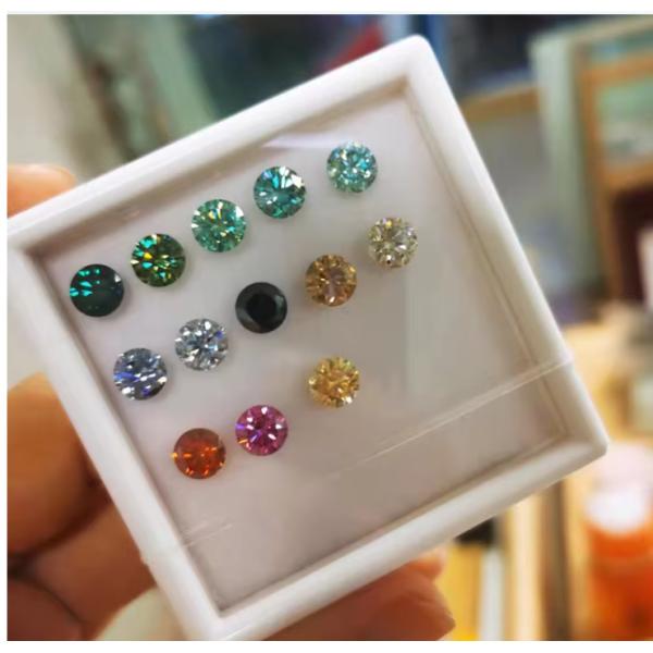 Сертификат GRA Розовый цвет 3 мм до 12 мм Мойсанит Алмаз VVS1 Круглый Бриллиантовый резкий Мойсанит Камни