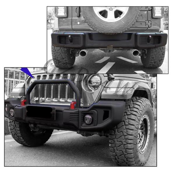 Сталь 4кс4 Оффлоад предохранитель заднего бампера Джл 2018+ Вранлер виллиса частей автомобиля