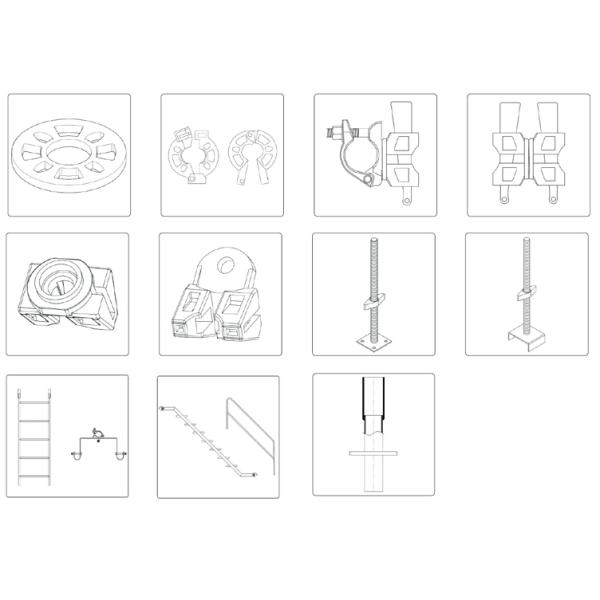 Британский стандарт Легко собираемые детали кольцевых лесов для строительства
