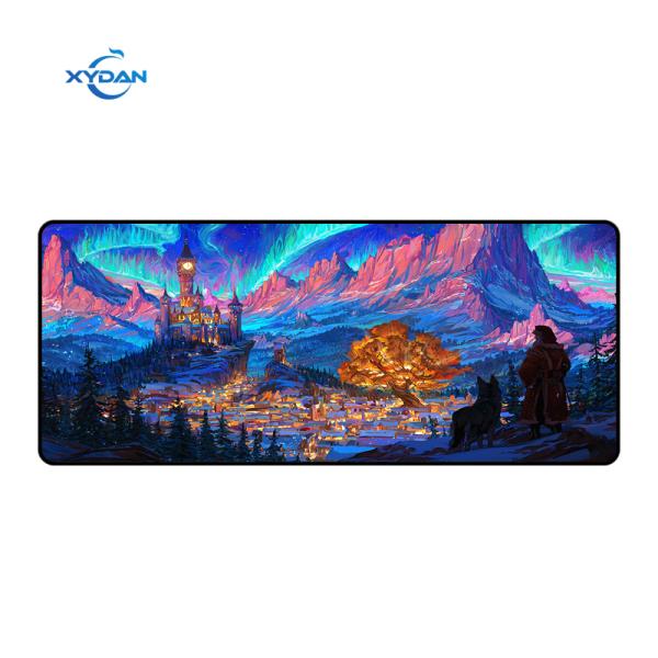 Over Locked Edge Waterproof Fabric Gaming Mat for Desktop Keyboard Stocked and Durable