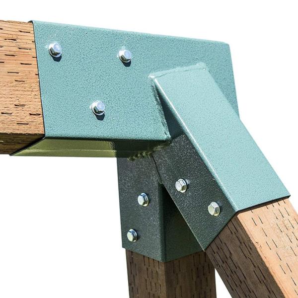 Треугольный скоб Heavy Duty Green Powder Carbon Steel Patio Swing для внутреннего наружного использования