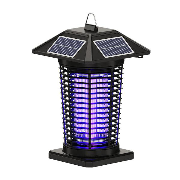 Outdoor Solar-Powered Bug Repeller, 360° Coverage, Dual UV Modes