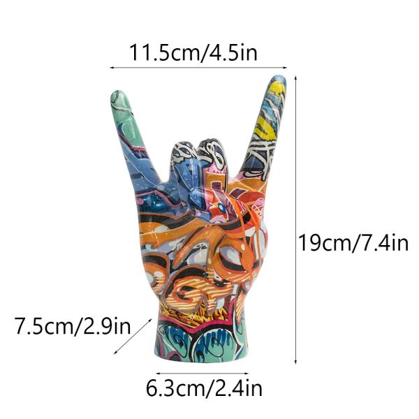 AcreECO Modern Abstract Graffiti Rock Resin Handmade Customizable Color Multi-Functional Indoor Decor Sculpture for Home Bedroom