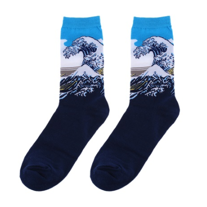 Snagging Resistance White High Top Socks With Regular Style