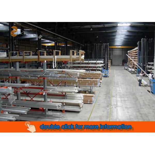 Cantilever Lumber Rack , Metal Cantilever Rack Heavy Duty Cantilever Shelving System