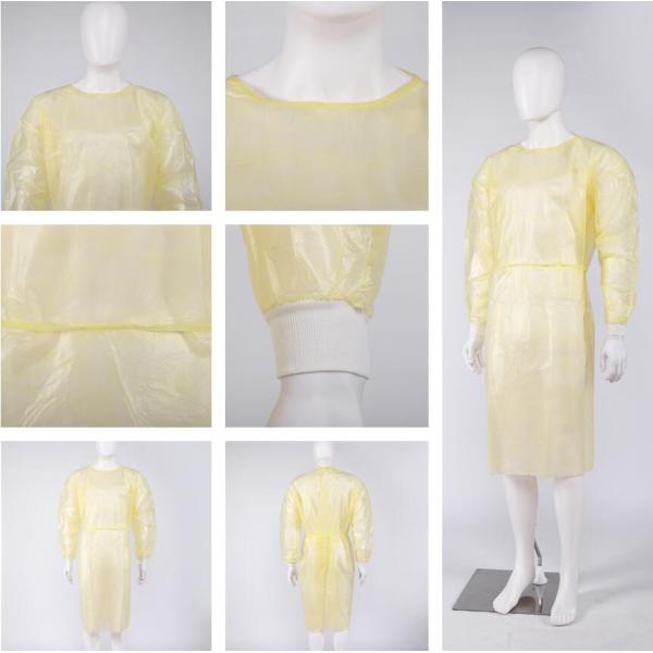 High Quality PP material Lightweight and Economical Disposable Isolation Gown