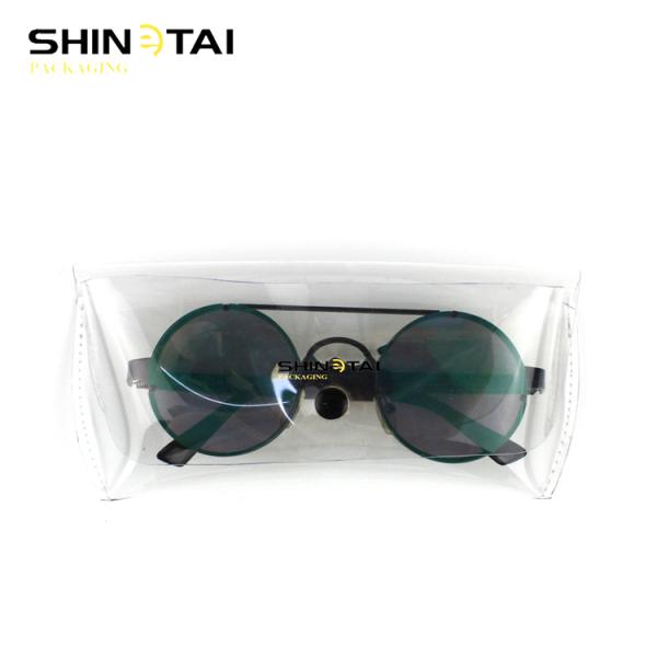 Магнитные солнцезащитные очки Чехлы прозрачные ПВХ коробки Прозрачные желе пляжная мода Мягкие солнцезащитные очки Чехлы для очков