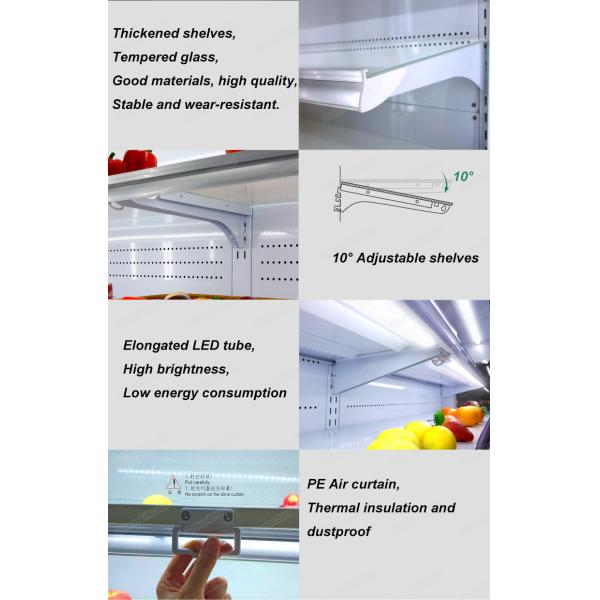Занавес Multideck R404a Refrigerated регулятор температуры цифров шкафов дисплея