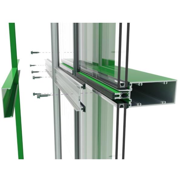 Двойной серебряный низко--Э фильм покрытия застеклил офисные здания ненесущей стены Фаçаде изготовленной в Ручк системы стеклянные