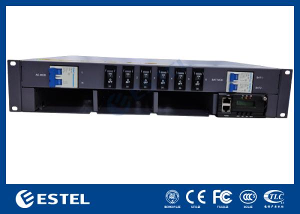 - Système d'alimentation télécom 48VDC avec une capacité de 9kW et des fonctions de contrôle et de surveillance à distance