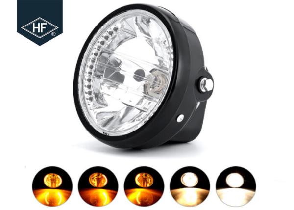 7  Round Aftermarket Motorcycle Headlights With Turn Signals For Honda