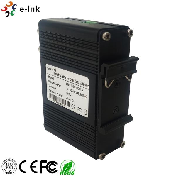 Prolongamento coaxial industrial Cat5UTP até 100m do Internet do trilho do RUÍDO