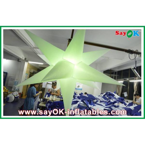Белый диаметр водить 2M звезды Lgihting раздувной для церемонии венчания