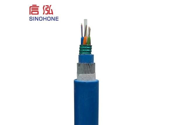 Offshore Direct Buried Submarine Single Mode Fiber Optic Cable With 4 Core , Long Life