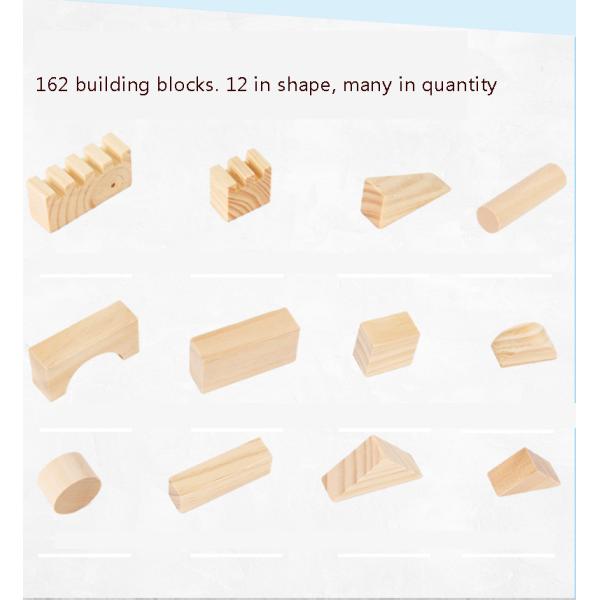 Montessori Education Wooden Grains Stacking Building Blocks Kindergarten Children Early Childhood Parenting Kids Toys