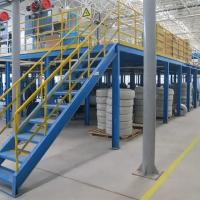 Plateforme de mezzanine à structure en acier à longue portée, système de rayonnage pour étage mezzanine